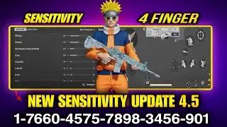 🔥 NEW UPDATE 4.5 😱 | PUBG MOBILE/BGMI SENSITIVITY SETTINGS 2026 | BEST ZERO RECOIL SENSITIVITY CODE 
