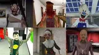 V+ Games Jumpscares | Granny😨Ice Scream 3😨Evil Nun😨Grandpa & More