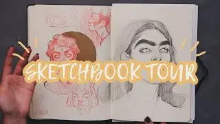 ОБЗОР ГИГАНТСКОГО СКЕТЧБУКА! sketchbook tour