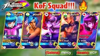 KOF SQUAD!🤯🔥Kula Diamond, K', Iori Yagami, Leona, Orochi Chris💎