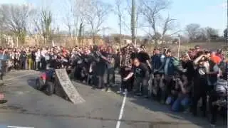 Moving ramp BMX backflip First Ever