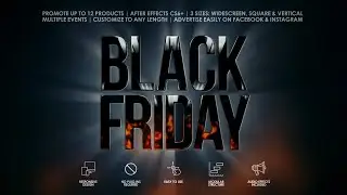 Black Friday Sale - After Effects Template for Commercials