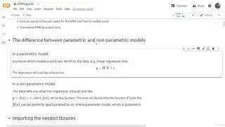 67. parametric vs non-parametric models