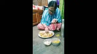 আজ মঙ্গলচন্ডি র দুপুরে খাওয়ার নিয়েএলাম | লুচি পনির দম eating show @mysimplevlog9631 