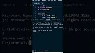 c Program to find square root of given number using built in  c function 