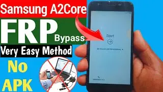 Samsung A2 Core Frp Bypass Without Pc New Methode | 