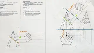 Solid Geometry - Sectional Left View and Projecting a True Shape - HSE | Page 8-13 | Grade 10