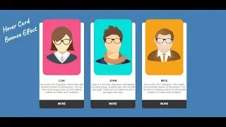 Hover Card with Bounce Effect | How to Create Bouce Effect in CSS