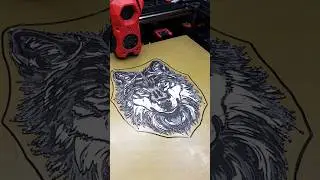 HueForge -Painting with a 3D Printer: Wolf