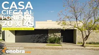 Blind house facing west with water mirror and large social space | AMAZING HOUSES | Becerril Arq
