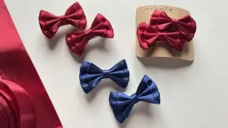 How to Make Simple Bow - DIY Bow from Ribbon 🎀