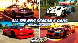 Driving All The Brand New Cars From Season 5 Update In The New Island! - The Crew Motorfest Season 5
