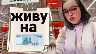 ЖИВУ НА 1000 РУБЛЕЙ 7 ДНЕЙ ОСЕНЬ 2022😱ЗАКУПКА ПРОДУКТОВ😲 ДЕНЬ ПЕРВЫЙ ✅ НЕДЕЛЯ НА 1000 РУБЛЕЙ