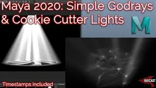 Maya 2020 Tutorial: Simple Godrays & Cookie Cutter Lights with Timestamps