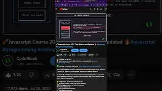 Modern Javascript 2023 #javascript #learnjavascript #programming #javascript_tutorial