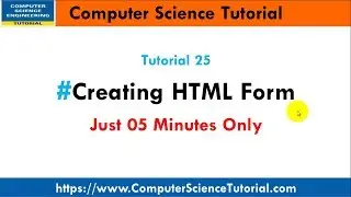 25 Creating HTML Form