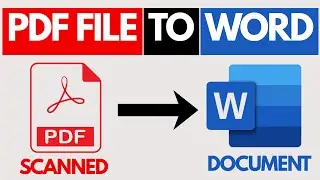 How to Convert Scanned PDF to Editable Word Document | PDF to OCR Text Converter