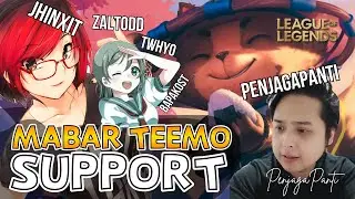 I GANK WITH TEEMO SUPPORT !!! (SECRET META) Mabar Streamer Viewer - (League of Legends)
