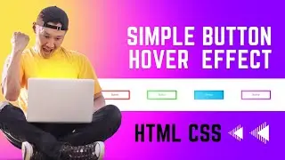 simple button design and simple button hover effect
