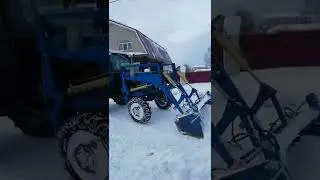 погрузка снега мтз