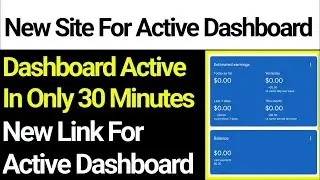 Adsense Active Dashboard New Method - Adsense Active Dashboard New Site - New Link For Adsense