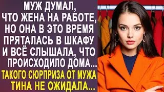 Муж думал, что жена на работе, но она в это время пряталась в шкафу...