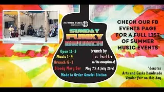 Sunday Funky Brunch every Sunday May-Aug
