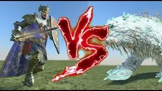 King Louen Leoncoeur VS Elemental Bear. Total War Warhammer 3
