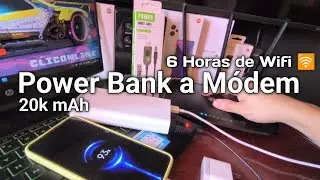 PowerBank de 20.000 mAh conectado al Módem + 6 horas de Autonomía  Wi-Fi todo lo que debes saber !