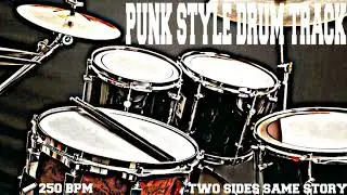 FAST PUNK STYLE DRUM TRACK - 250 BPM (FREE)
