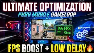 ULTIMATE Windows Optimization Guide for PUBG MOBILE Emulator 🚀 Gameloop Lag Fix + FPS Boost in 2026