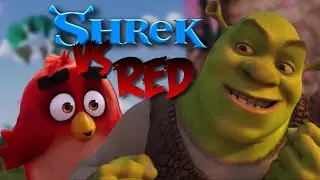 Shrek Fights Red from Angry Birds (F**king angry) 