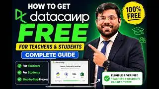 How to Get DataCamp FREE for Teachers & Students | Complete Guide