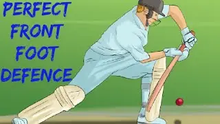 Perfect front foot defence