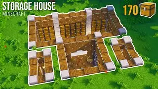 Minecraft : How to Build an Underground Storage House | Simple Storage Tutorial