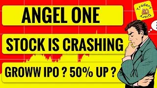 angel one share news | stock is crashing 📉 Groww के ipo से क्या सुधारेंगे हाल ? 