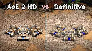 Age of Empires 2 - Siege Units (Graphics Comparison | HD vs Definitive Edition)