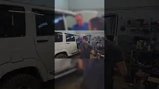 Демонтаж торпеды UAZ Patriot для установки системы охлаждения