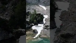 pond skimming in summer #pondskimming #skiing #adventure