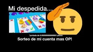 SORTEO DE MI CUENTA MAS OP l Mi despedida a pop it trading 👋