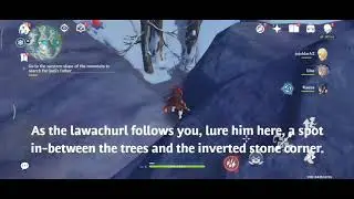 how to defeat frostarm lawachurl on low level amber! genshin glitch!