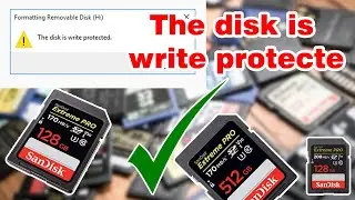 How to solve the disk is write protected on SD Card