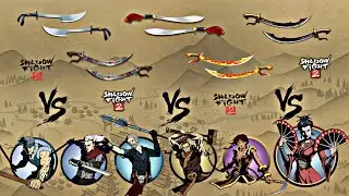 Shadow Fight 2 | All Sabers vs Widow and Bodyguards