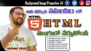 CSS Background images properties-16| HOw to Change Backgorund in html |AnilKUmar TechWorld |