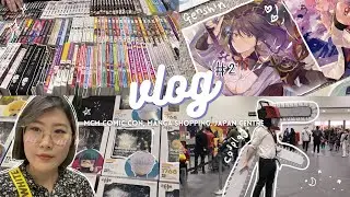 mcm comic con london 2022 vlog 🍓 | genshin impact, manga haul, forbidden planet, japan centre 🍙