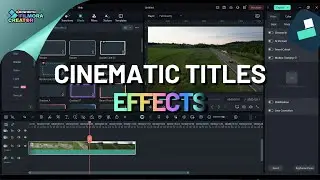 How To Add Cinematic Titles Using Filmora | Motion Tracked Titles