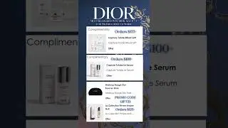 DIOR FREE GIFT & PROMO CODE 