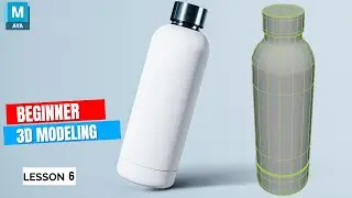 Lesson 6:Hand Water Drinking Bottle 3D Modeling in Maya | Short Lesson for Beginners | 3D Tutorial