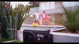 Piscina aquecida o ano todo com a Bomba de Calor Inverter da Komeco