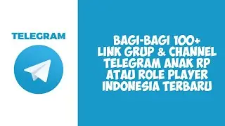 Bagi Bagi Link Grup Telegram RP (roleplayer) Indonesia